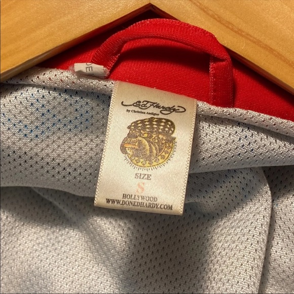 Vintage OG RARE Ed Hardy Rhinestone Studded Track Jacket - Picture 4 of 4
